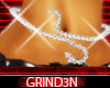 bling snake belly chain
