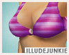 [IJ]Purple Stripe Bikini