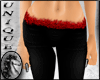 (ISA)BLACK PVC RED FUR