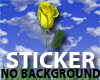 Yellow Rose Sticker