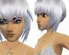 dazzling silver hair