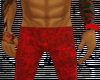 red blac mixed skiny jea