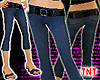 Denim Capris - Dark