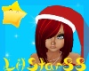 LS88 Santa hair+hat Red
