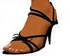 Cross Strap BlK Sandals