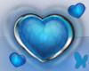 Blue bumping heart