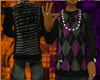 $UL$Blk N Purp S/Shirt