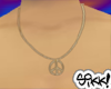 Gold Peace Sign Chain By Sikk