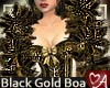 Black & Gold Feather Boa