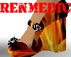 *RM* Wedge Heels w/Flame