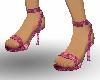 ~D~PinkSpikeHeelSandals