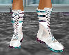 white silk boot&knif