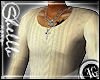 (FG) Mens White Knit Top