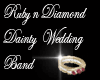 *T* Rose Dainty Wed Ring