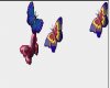 4 moving butterflies