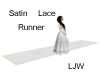 LJW Wdng Rnnr Satin&Lace
