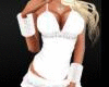 WHITE HALTER AND SKIRT