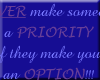 !F! Priority Saying