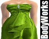 BBW Green Silk Gown