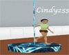 Blue Eltectra Dance Pole