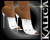 Kali White Studded Heels