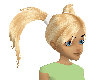 Blonde Pigtails/White HB