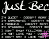 :S Just Because...