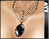 aYY-luxury black gem necklace