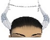 Silver/Blue Demon Horns