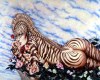 Zebra Woman Sticker
