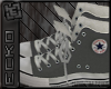 {E} Dirty Grey Converse