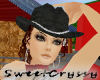 BlackDemin Cowgirl Hat 1