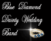 *T* Blue Dainty Wed Ring