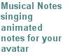 singing musical anim