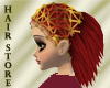 HS Head Dress Goth Red