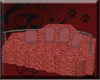 Red bed couch