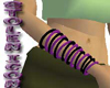 Black/Purple Braclets
