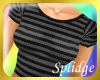 Stripe Tee Grey Black