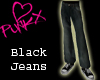 PunkX Black Jeans