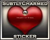 SC^Metallic Heart Red