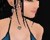 (B) Black stone necklace