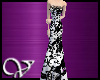 (V) bl/wh silk print