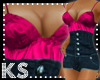 {K} HighWaist dark/pink