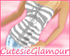 !CS! Gray Striped Top