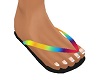 TIE DYE ANIM FLIP FLOPS