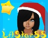 LS88 Santa hair+hat Blck