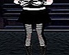 Black skirt with tights