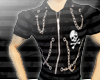 Skull Chain Black Shirt