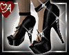 Plat heels w/ stockings