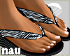 ~nau~ Zebra flipflops